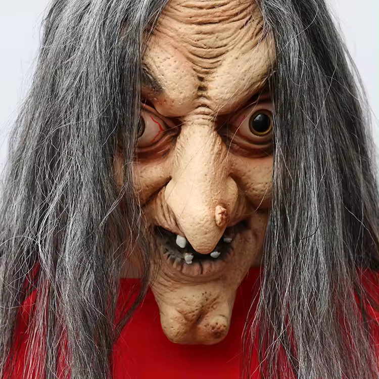 Party Mask | Grimspell Witch | Natural Latex Mask | Handcrafted