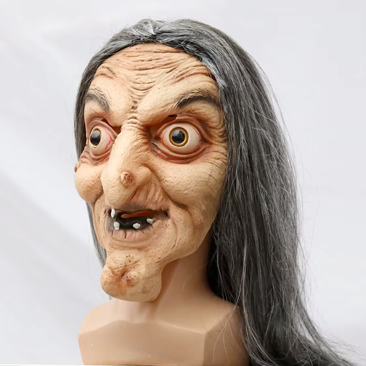 Party Mask | Grimspell Witch | Natural Latex Mask | Handcrafted
