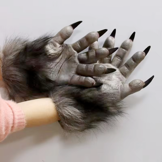 Halloween Accessories | Shadowwolf Claws | Natural Latex Gloves | Handcrafted