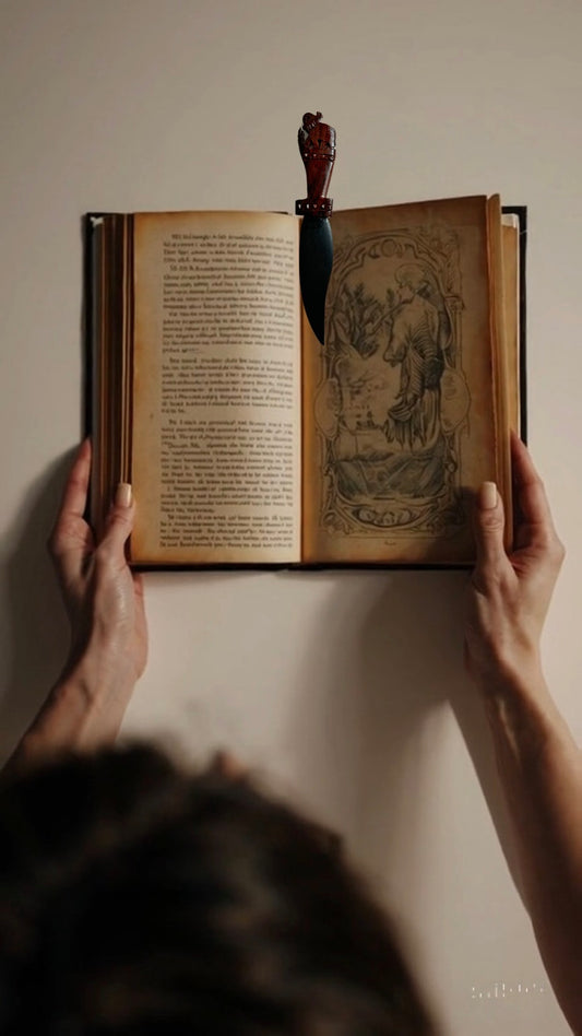 Rosewood Elephant Bookmark – Handcrafted Rosewood Bookmark & Paper Cutter with Elephant Motif