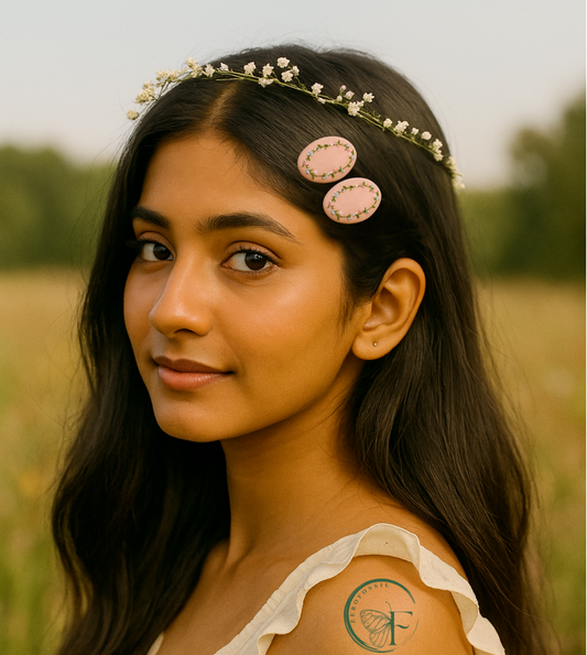 handmade fabric hair clip for women girls baby