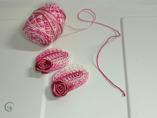 rose white crochet hair clip for women for romantic date night