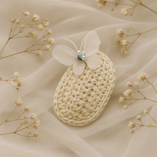 handcrafted crochet clip for children and women