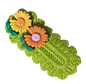 DaisyTales: Handmade Crochet Hair Clip and Brooch with Colorful Floral Design – Daisy-Inspired Hair Accessory for Women & Girls | Eco-Friendly, Lightweight & Stylish