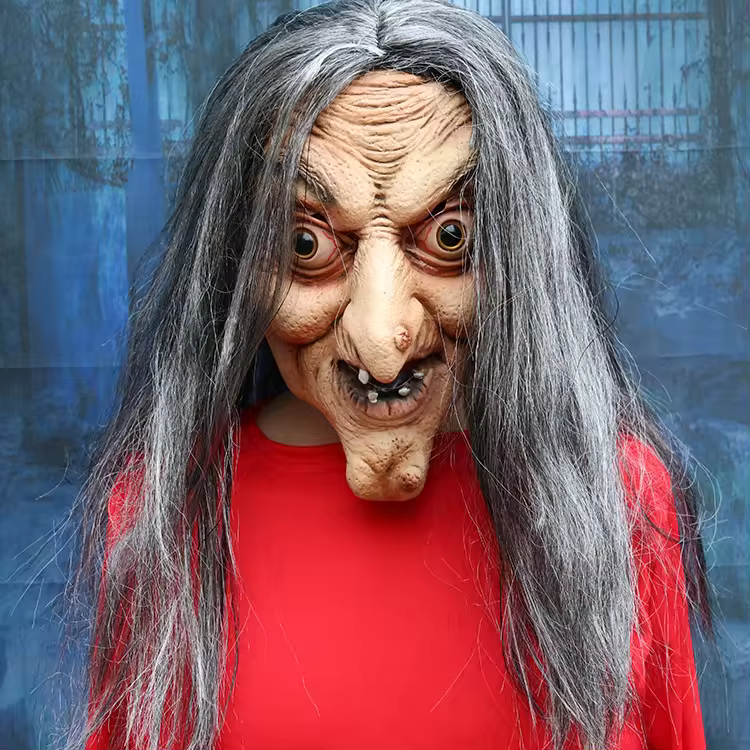 Party Mask | Grimspell Witch | Natural Latex Mask | Handcrafted