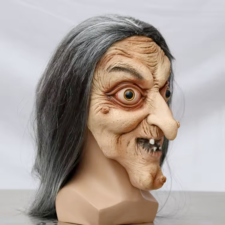 Party Mask | Grimspell Witch | Natural Latex Mask | Handcrafted