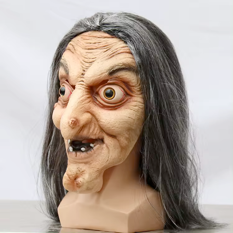 Party Mask | Grimspell Witch | Natural Latex Mask | Handcrafted