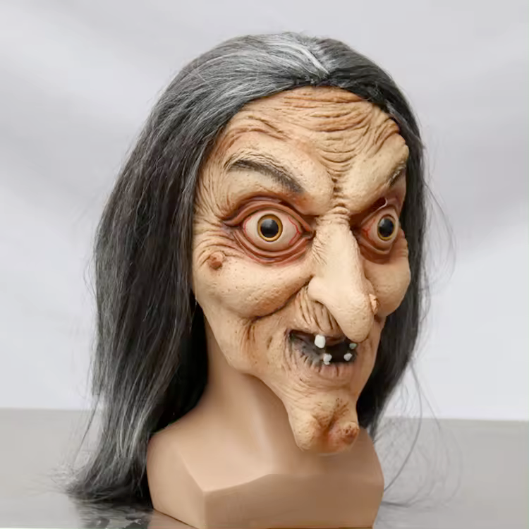 Party Mask | Grimspell Witch | Natural Latex Mask | Handcrafted
