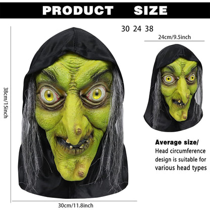 Party Mask | Moonshadow Witch | Natural Latex Mask | Handcrafted