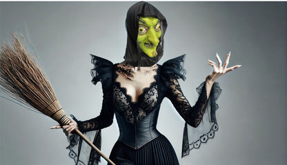 Party Mask | Moonshadow Witch | Natural Latex Mask | Handcrafted