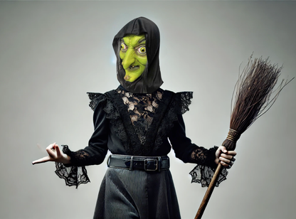 Party Mask | Moonshadow Witch | Natural Latex Mask | Handcrafted