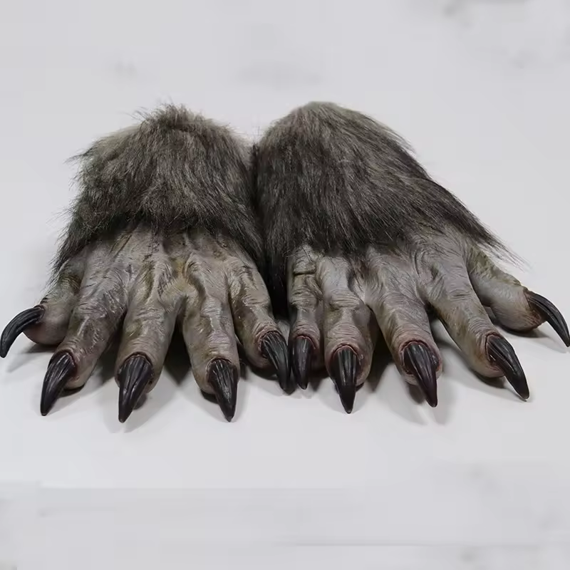Halloween Accessories | Shadowwolf Claws | Natural Latex Gloves | Handcrafted