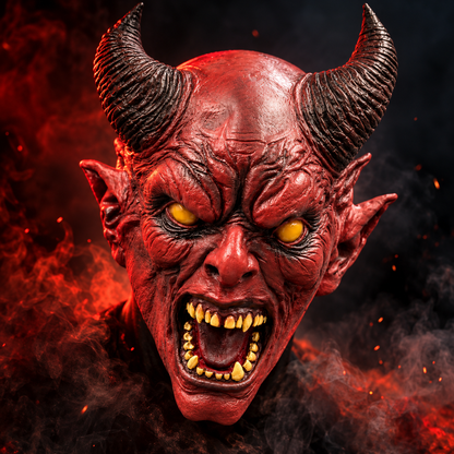 Hellborn Halloween Demon Mask, Natural Latex for Halloween parties, costume events and cosplay