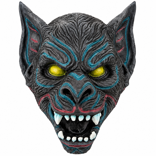 Phantom Handmade Natural Latex Werewolf Mask for Men, Women, Boys & Girls | Full Face Monster Mask for Halloween, Cosplay, Fancy Dress, Costume Parties & Stage Performances