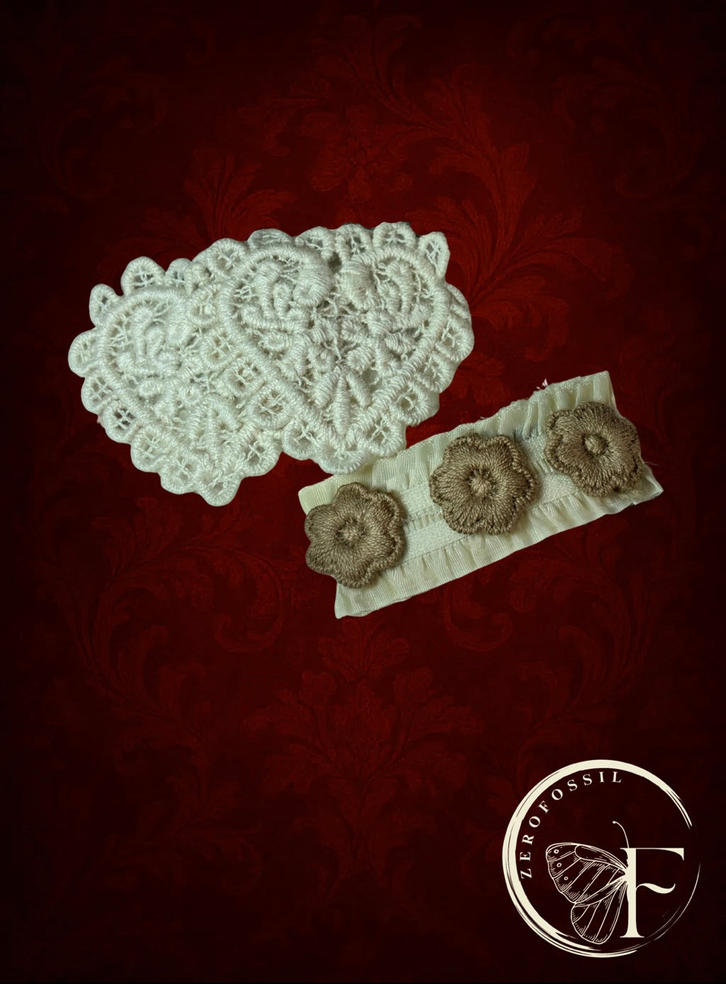 Ivory Bloom Crochet Hair Clip Set – Elegant Handmade Floral Hair Accessories for Women & Girls
