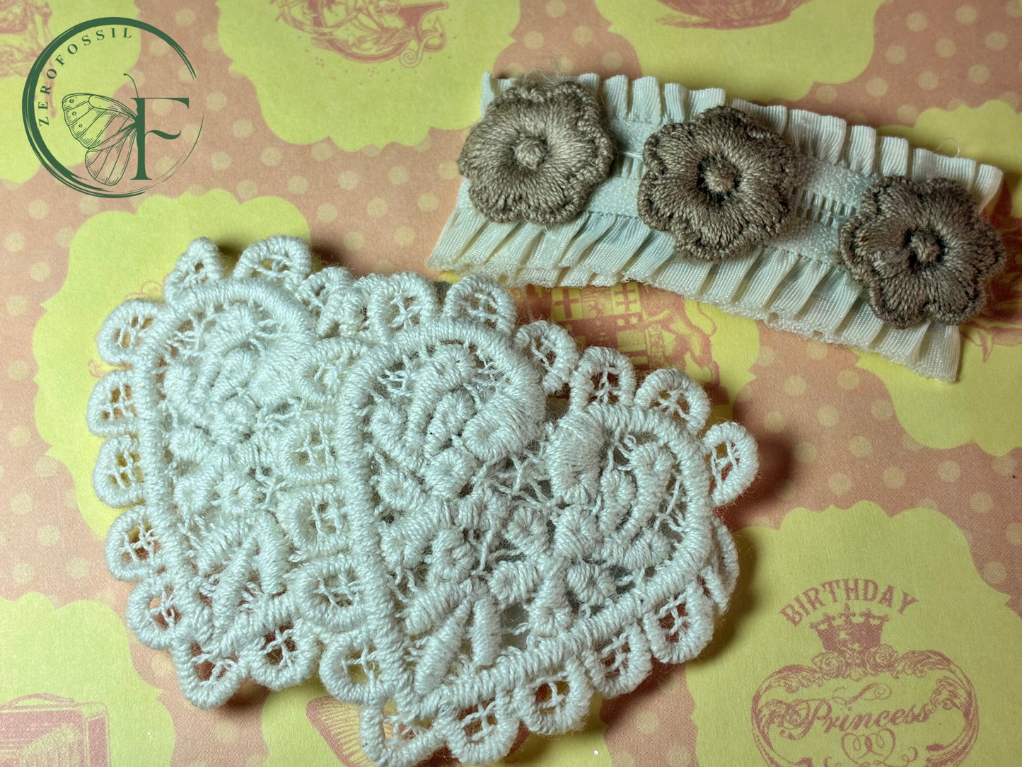 Ivory Bloom Crochet Hair Clip Set – Elegant Handmade Floral Hair Accessories for Women & Girls