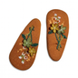 🌼 Amber Bloom Crochet Hair Clip – Rustic Floral Charm for Monsoon Style | Handmade by ZeroFossil